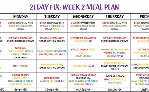 21 Day Fix Week 2 Meal Plan