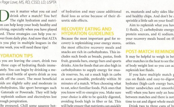 Nutrition Magazine Articles