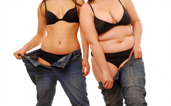 Two women losing weight and