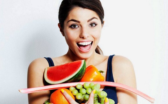 Woman holding food