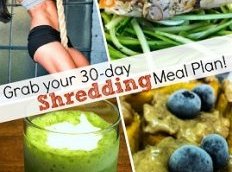 30 day shredding meal plan