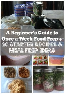 A Beginner's Guide to Once a Week Food Prep + 20 Starter Recipes and Meal Prep Ideas