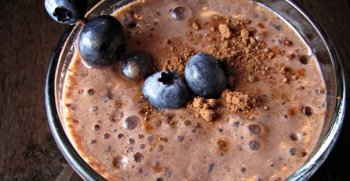 Chocolate-Blueberry Milkshake