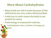 Diet low in carbs
