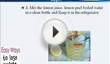 Diet lemon peel to lose weight too fast and simple steps