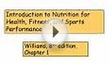 Introduction to Nutrition for Health, Fitness, and Sports