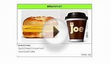 Sample 1800 Calorie Meal Plan - Fast Food